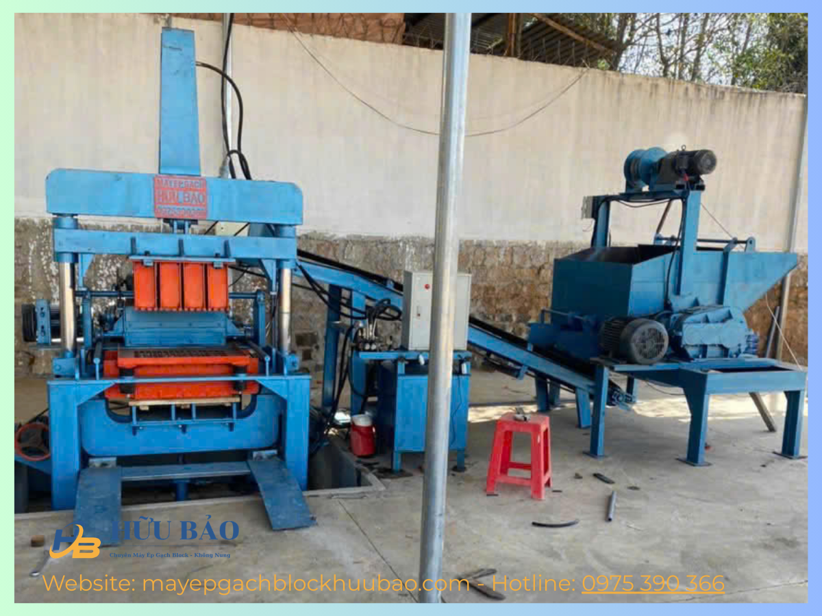 Máy Ép Gạch Không Nung Hữu Bảo